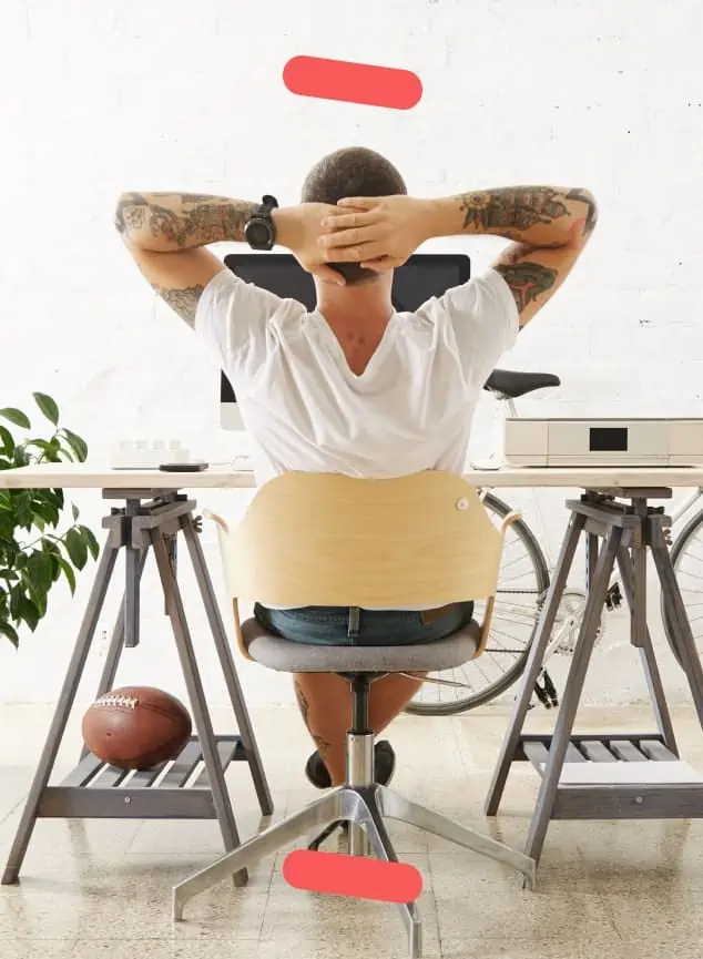 guy sitting on chair